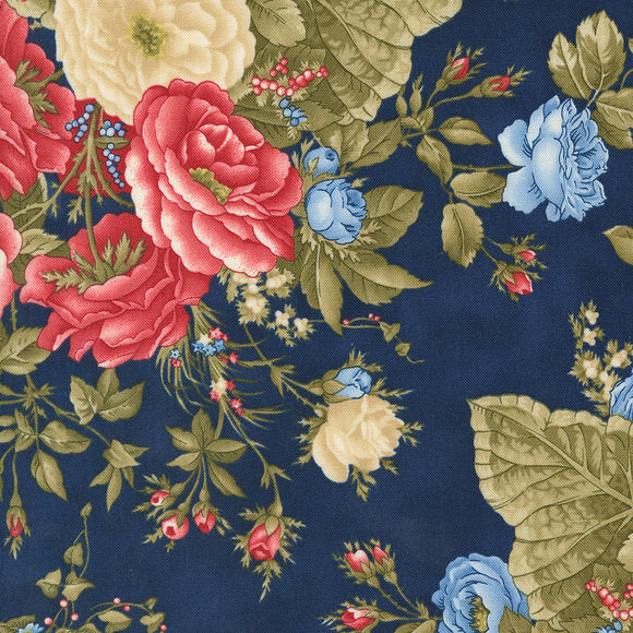 GRAND HAVEN 14980 19 Navy Floral Minick & Simpson MODA