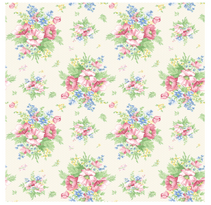 APRIL'S GARDEN 16537 07 Charming Cream Floral April Cornell Benartex