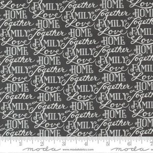 HAPPINESS BLOOMS 56055 13 Slate Words Deb Strain Moda