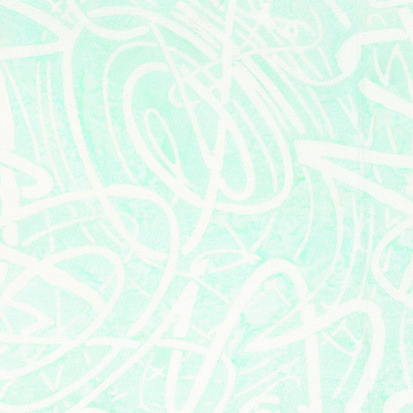 SCRIBBLES BATIK 83084 66 Ocean Mist Loops Banyan Batik