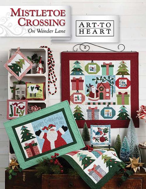 ATH 179P MISTLETOE CROSSING Pattern Nancy Halvorsen Art To Heart