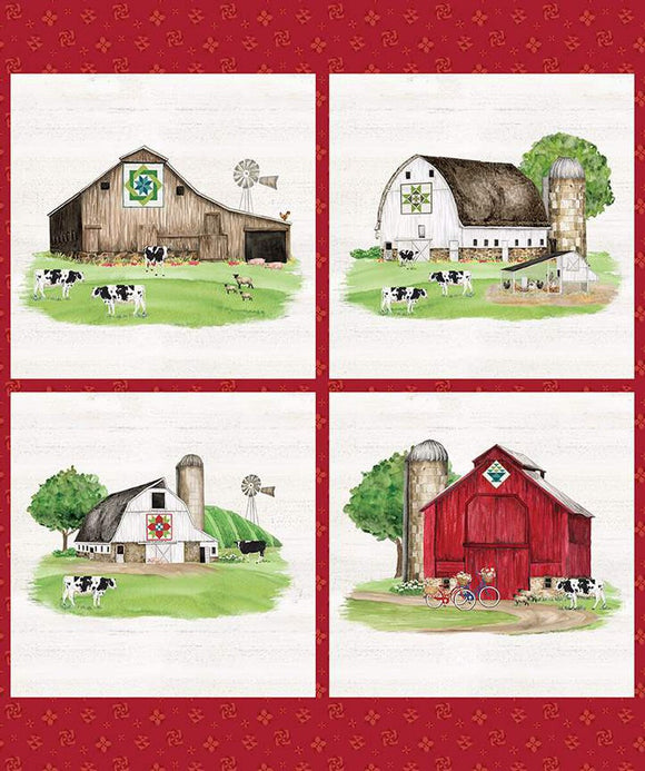 SPRING BARN QUILTS PD 14336 Panel Tara Reed Riley Blake