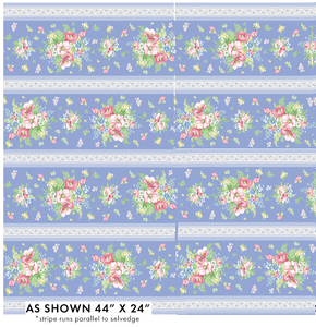 APRIL'S GARDEN 16538 55 Charming Stripe Blue April Cornell Benartex