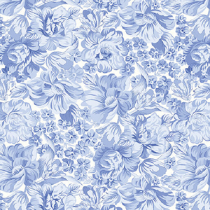 APRIL'S GARDEN 16539 55 Occasion Blue Floral April Cornell Benartex