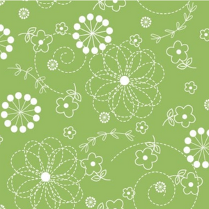 KIMBERBELL BASICS MAS8246 G Green Doodles Maywood